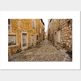 Street in Sutivan, Brac, Croatia Posters and Art